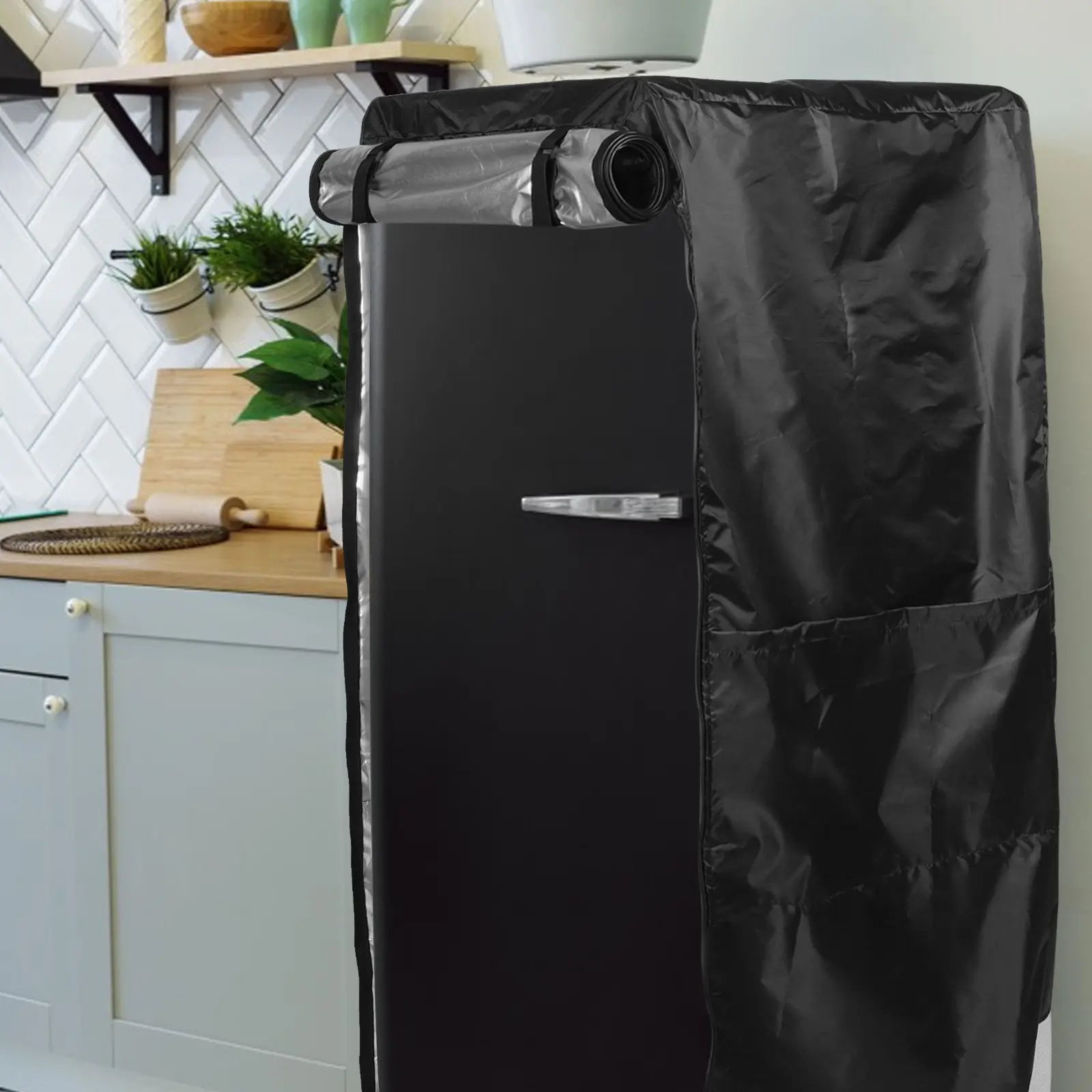 

Чехол для вертикального холодильника из ткани Оксфорд, защитный чехол для бытовой техники, чехол для стоячего вертикального холодильника