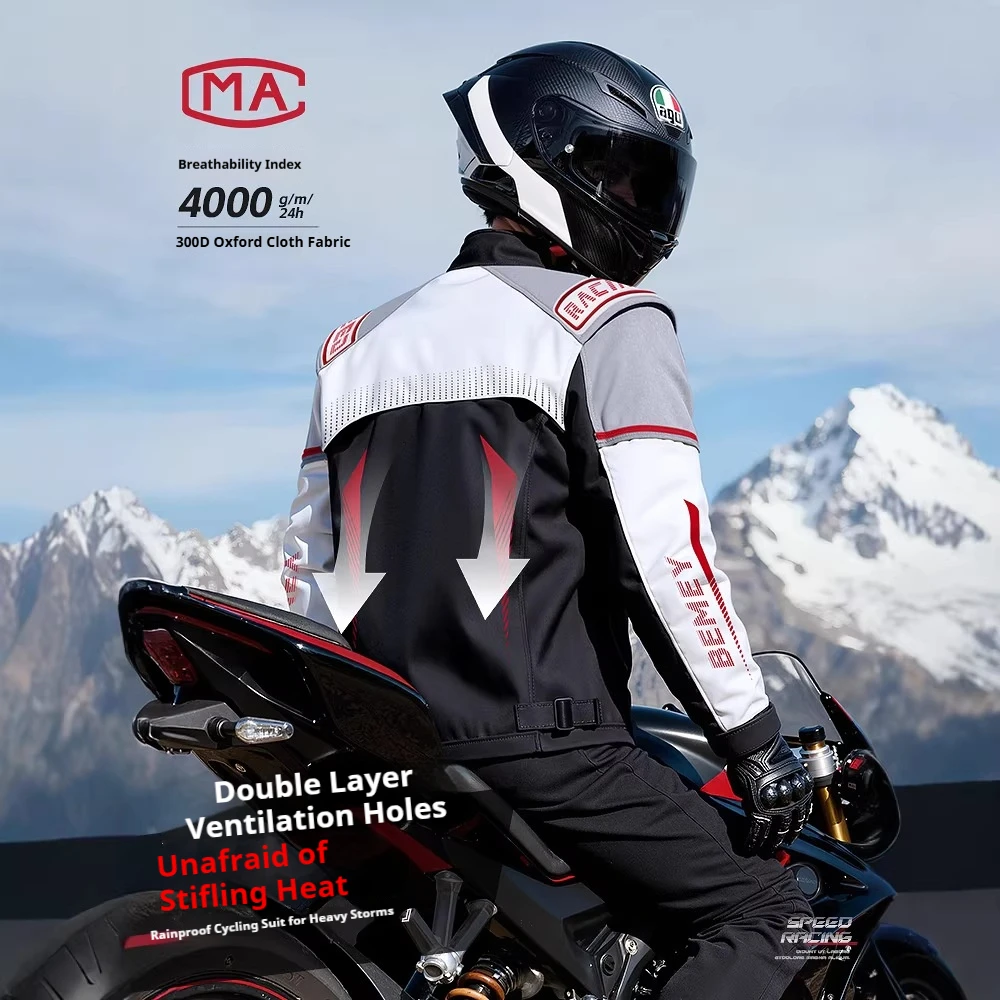 Motorcycle Riding Raincoat Rainpants Suit Full Body Rainstorm Windproof Waterproof Riding Suit Raincoat