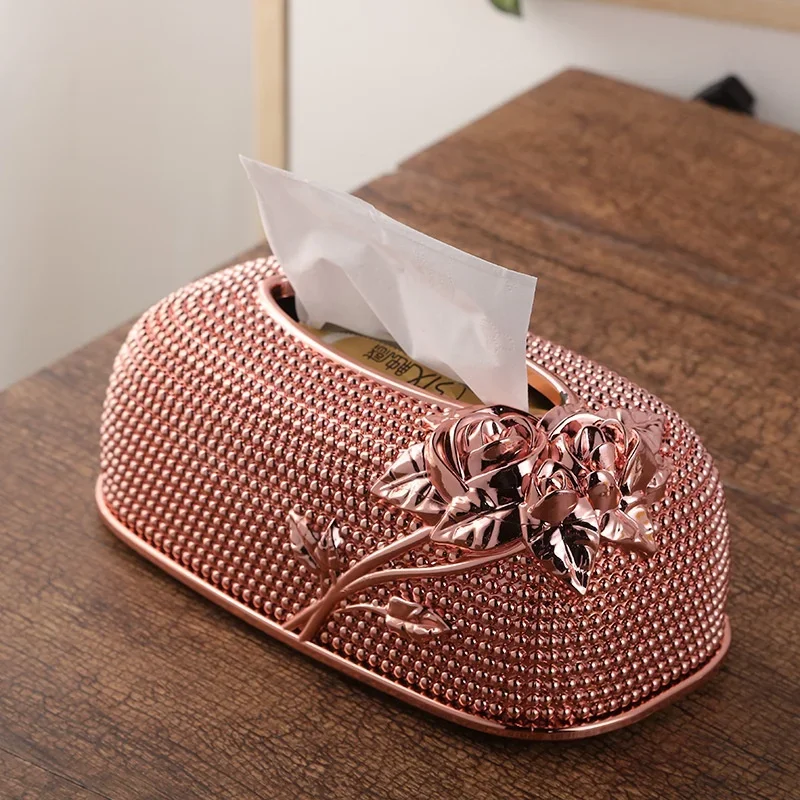 Creative Desktop Kitchen Pumping Tray European Acrylic Tissue Box Fashion KTV Hotel Tissue Box Bar Napkin Box Tissue Boxes view 2