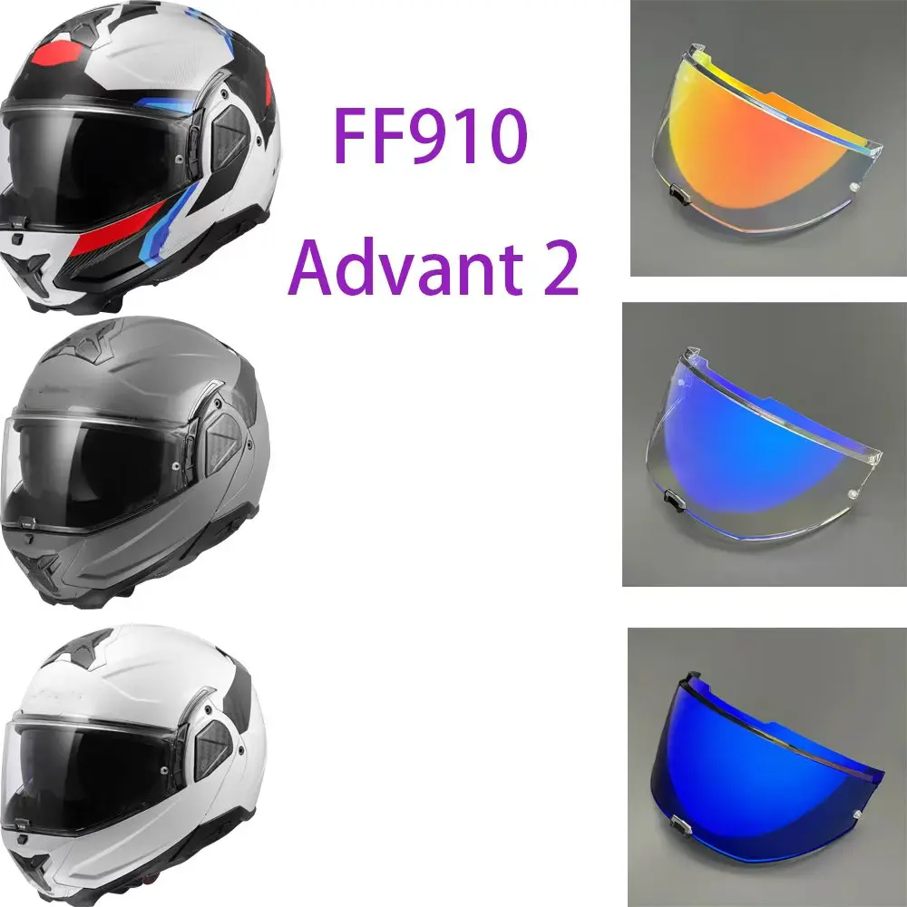 FF 910 Motorcycle Helmet Visor Lens For   Advant 2 LS2 FF910 Replace Anti-UV Anti-Scratch Dustproof Motorcycle Accessories