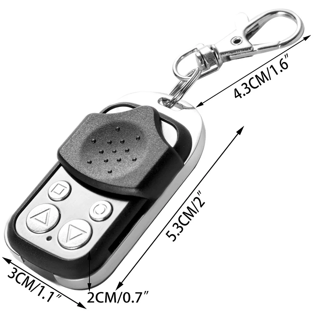 433.92MHz Remote for Gate Remote Control Key Fob 4 Buttons Universal Cloning Wireless Remote Control 315MHz for Car Garage Door