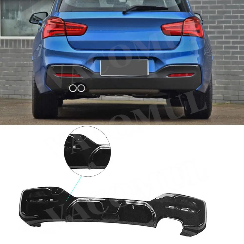 

VACOMUL ABS Gloss Black Rear Diffuser Bumper Lip for BMW 1 Series F20 M Sport M135i M140i 2015 - 2019 Rear Lip Spoiler OO-