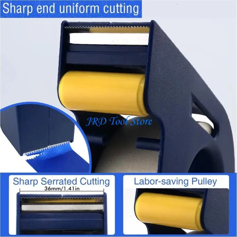 

A2UD 25mm Adhesive Drum Applier Ergonomic Grip Continuous Tape Dispensing For Baseboards