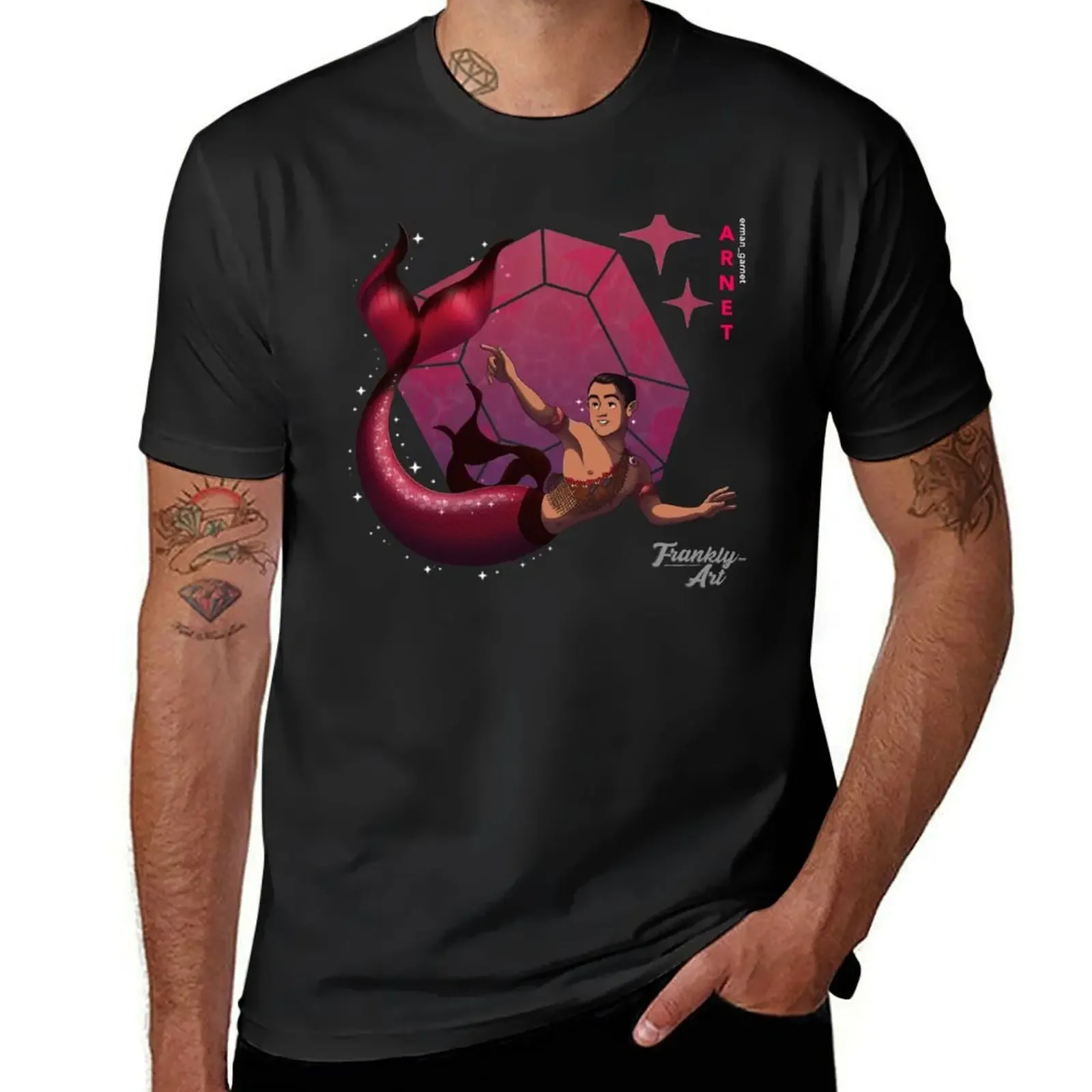 Commission: @merman_garnet T-Shirt man t shirt street wear clothing for men