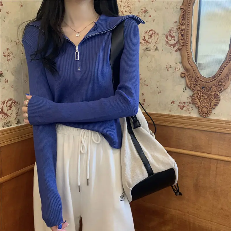Sweaters Jumpers Pullovers Women Pullover Warme For Outdoor Back Western Turtleneck Art Fleece Woolens Knitted Cashmere Modern