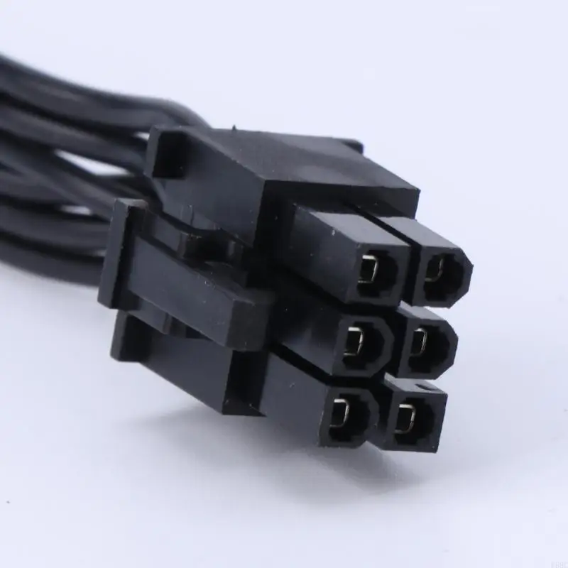 F68C กราฟิกการ์ดเมนบอร์ดแหล่งจ่ายไฟ 6Pin โมดูลสายแบนสายไฟ 6Pin ชายชาย Modular สายไฟ 18AWG ทองแดงลวด