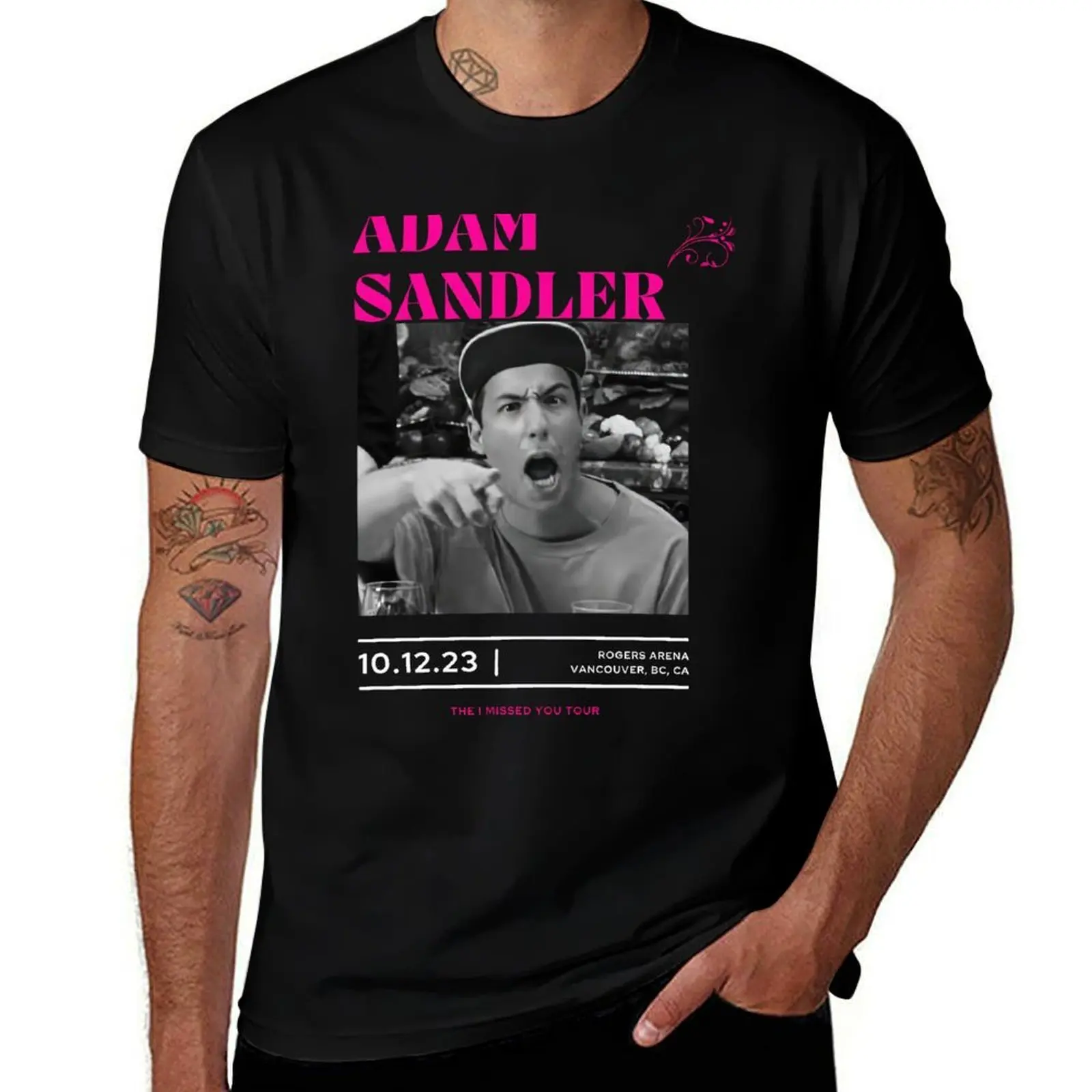 

Adam Sandler I Missed You Tour T-Shirt Relaxed Fit Casual Short Sleeve Top