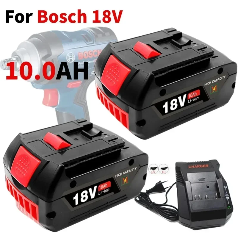 

NEW For BOSCH Authentic 18V 10Ah LITHIUM-ION BATTERY GBA 18V 10Ah 18V Professional GBA GSR GSB BAT618 BAT609 w/Fuel Guage