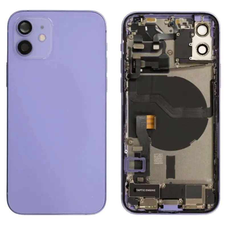 أفضل مبيت خلفي من Ori لهاتف iPhone 12 Pro Max 12 mini مع كابل شحن + ملف شحن لاسلكي NFC + أجزاء مفتاح جانبية لعلبة SIM #4