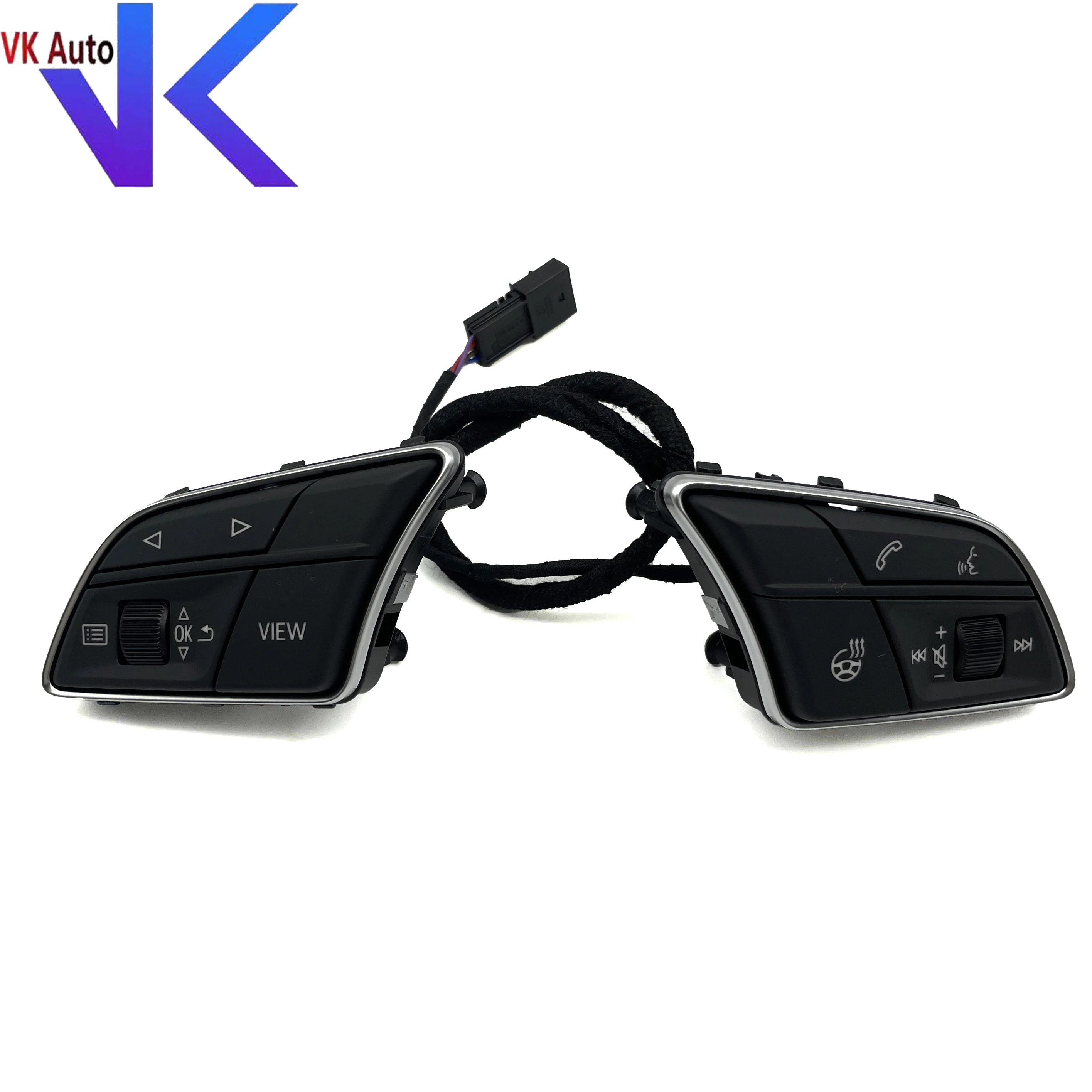 For Audi A4 Heated Steering Wheel Button Assembly Accessories