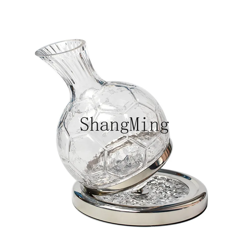 

CL Light Luxury Tumbler Spiral Turn Fast Football Shape Decanter High-end Household Set Dispenser Wine Bottle
