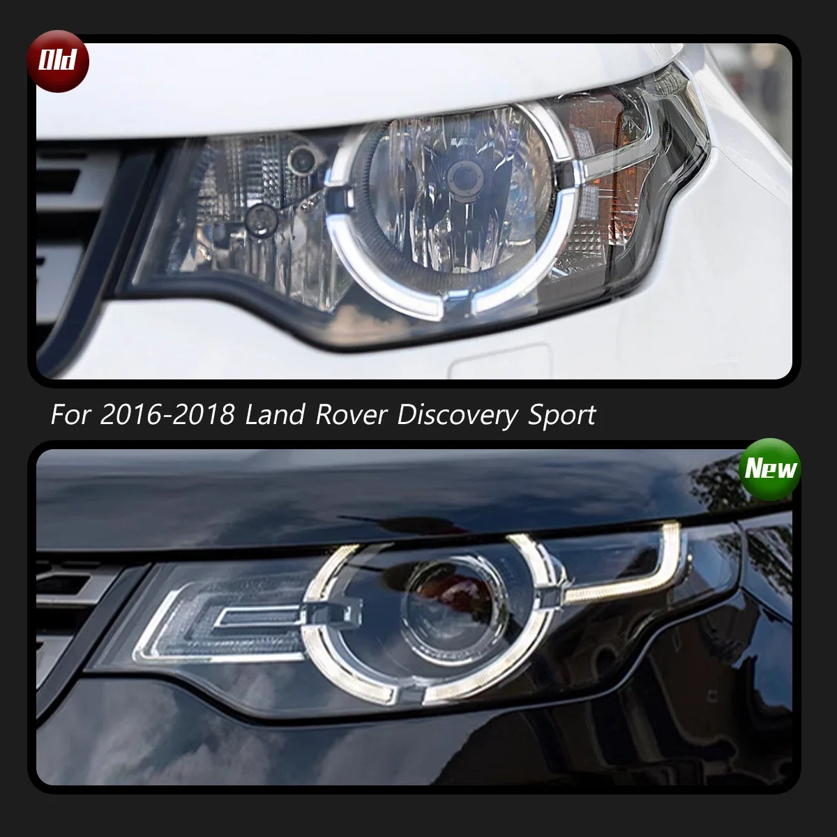

TYPY Car Light For Discovery Sport 2016-2018 Headlight LED Projetor head Lamp Daytime Running Light Automotive Accessories