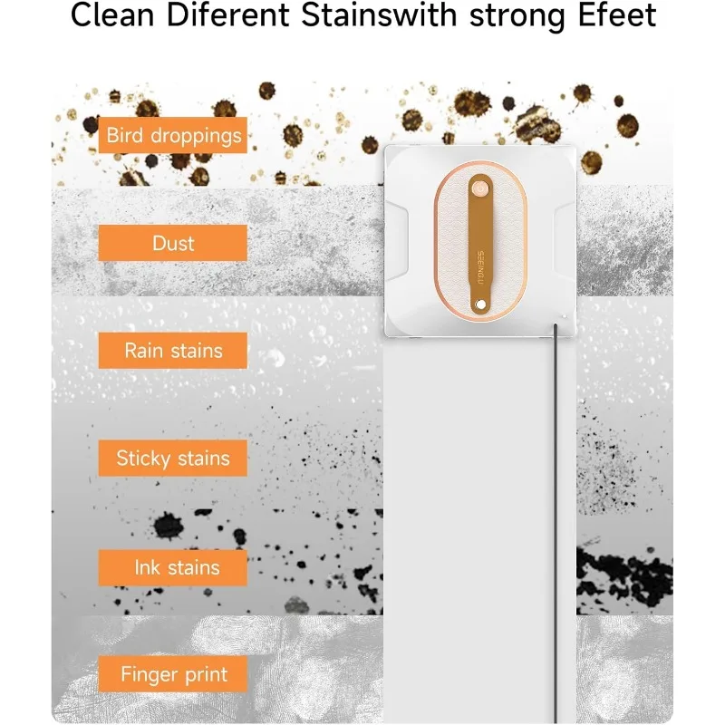 창 청소 로봇, 이중 물 스프레이 6000Pa 흡입력을 갖춘 창 청소 로봇 지능형 경로로 자동 청소