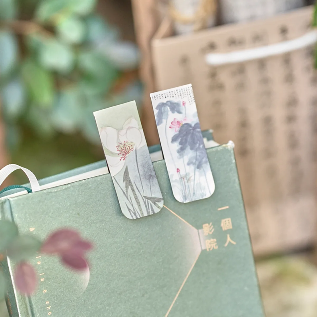 4 pcs/lot Chinese Ancient customs magnetic bookmark set creative ancient art bookend Office stationery Supplies view 5