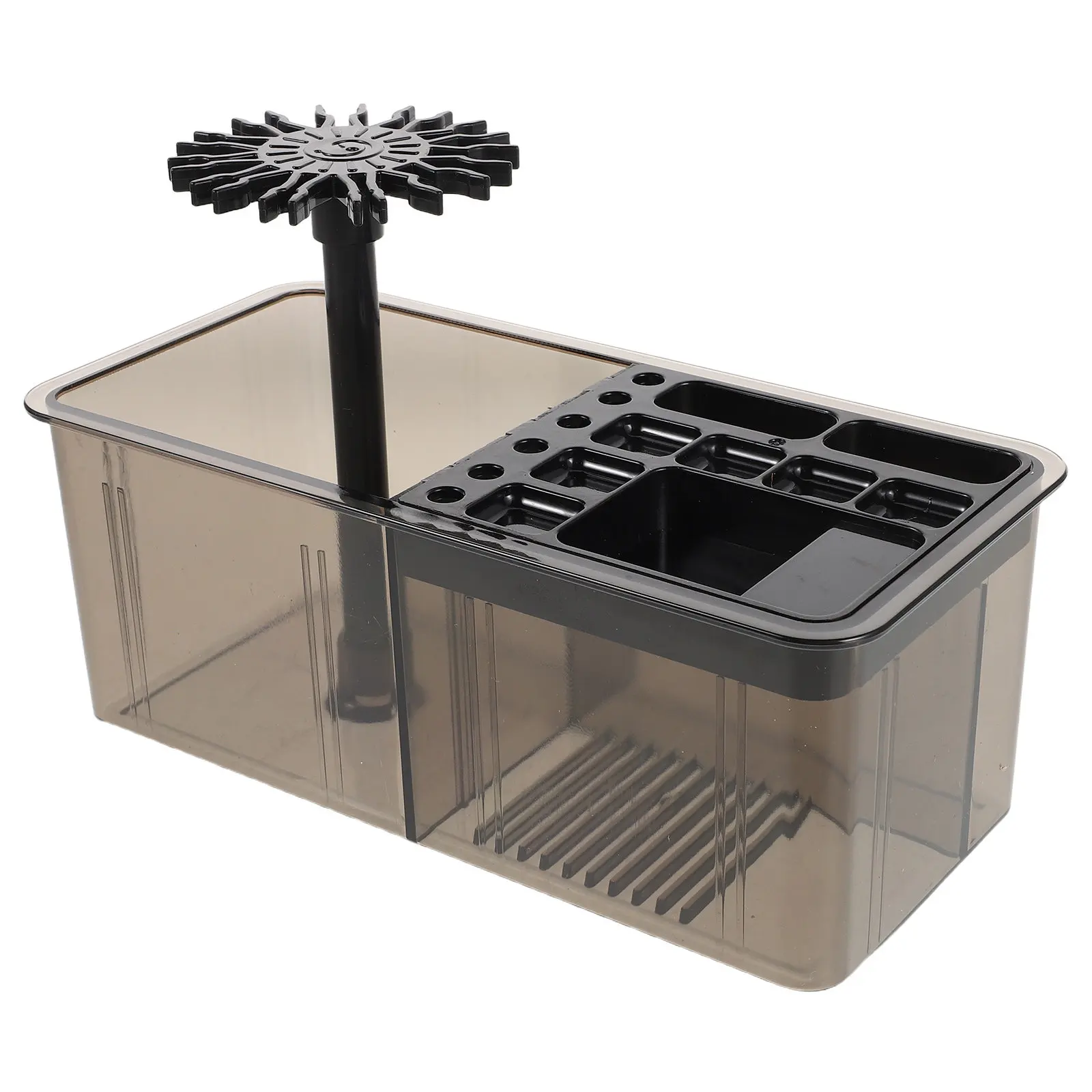 Chinese Calligraphy Brush Hanger Multi-Purpose Paint Organizer Writing Brush Rest Stand with Quick Rinse Compartments Art Studio
