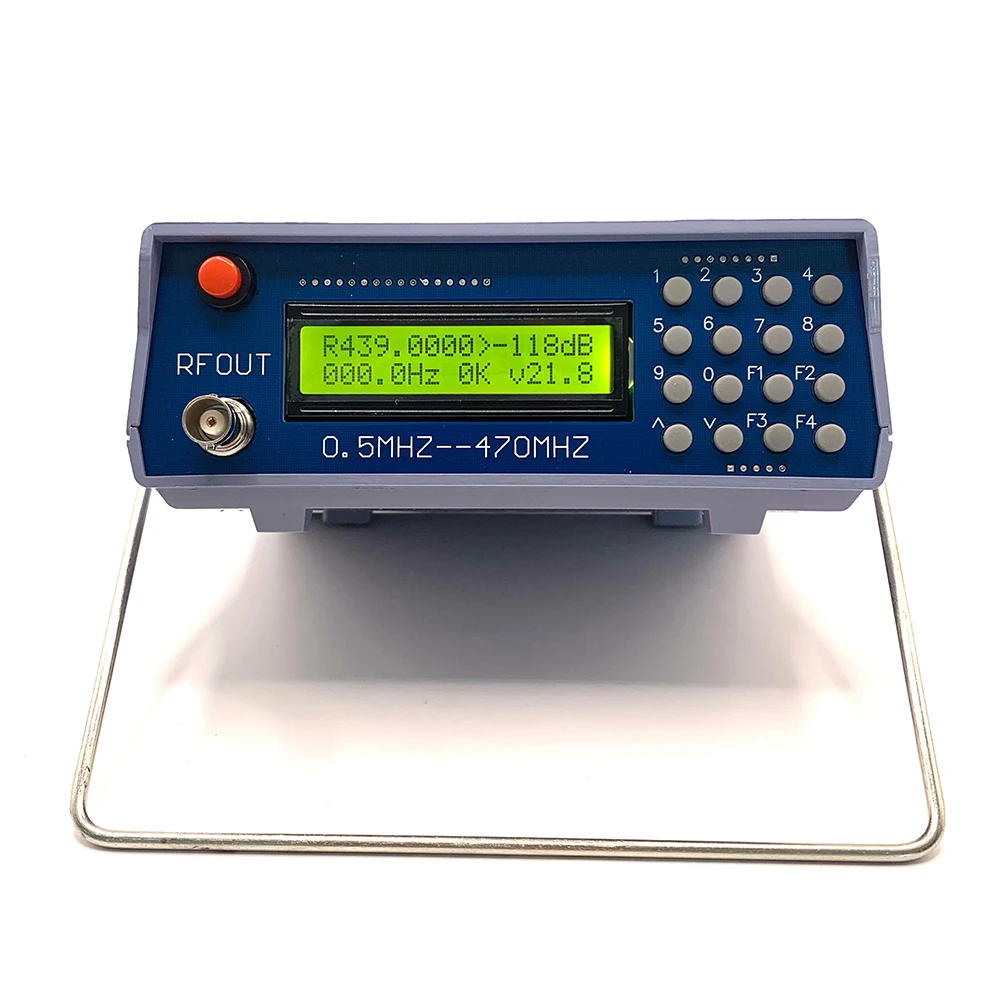 0.5M-470MHz Frequency Meter Tester Intercom Signal Generator Built-in 800Hz Audio Modulation For FM Walkie-talkie Debugging