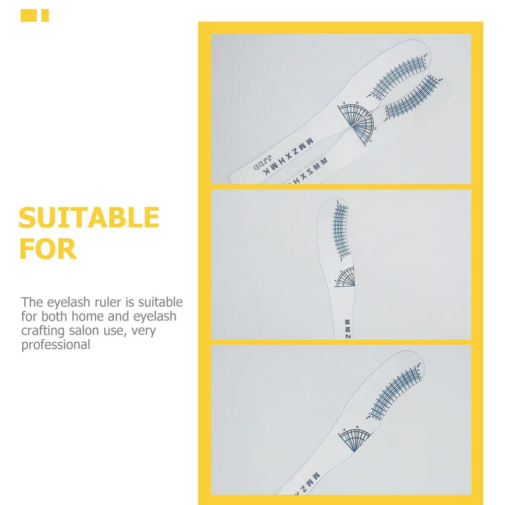 

10Pcs Eyelash Ruler Reusable Lash Measuring Card Lash Extension Supplies Eyelashes Length Curling Ruler Eyelash Crafting Tool