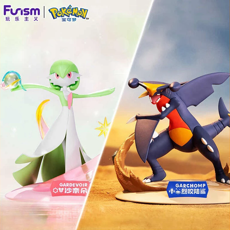 Oryginalne figurki akcji Pokemon Funism: Garchomp, Gardevoir, Gyarados, Magikarp, Piplup, Togepi - zabawki modelarskie, prezent na urodziny