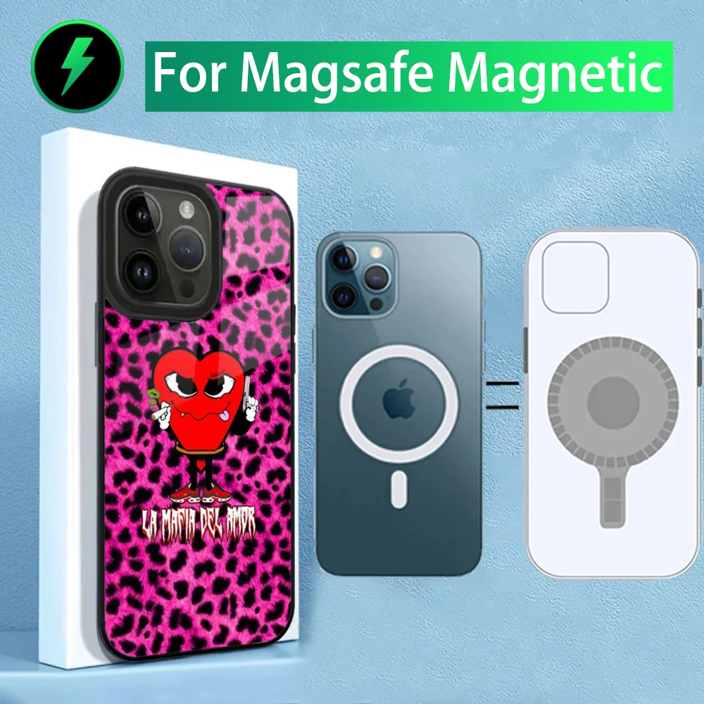 La Mafia Del Amor Love Mafia Phone Case For iPhone 15,14,13,12,11,Plus,Pro,Max Mini Magsafe Magnetic Wireless Charging