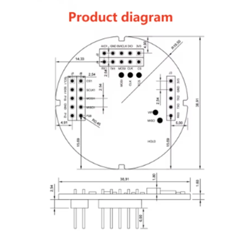79G Millimeter Wave Level Detection Sensor HLK-LD8001 Radar Module Non-Contact High Precision Ranging