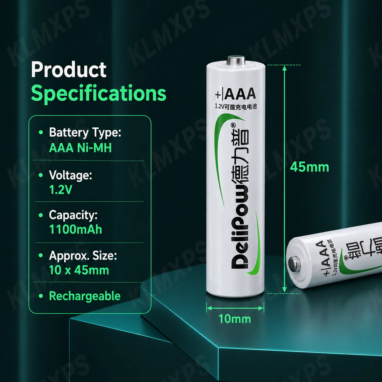 1.2V AAA NiMH Rechargeable Battery 1100mAh for Wireless Mouse Remote Clock Electronic Scale Remote Control Mouse Keyboard Toys