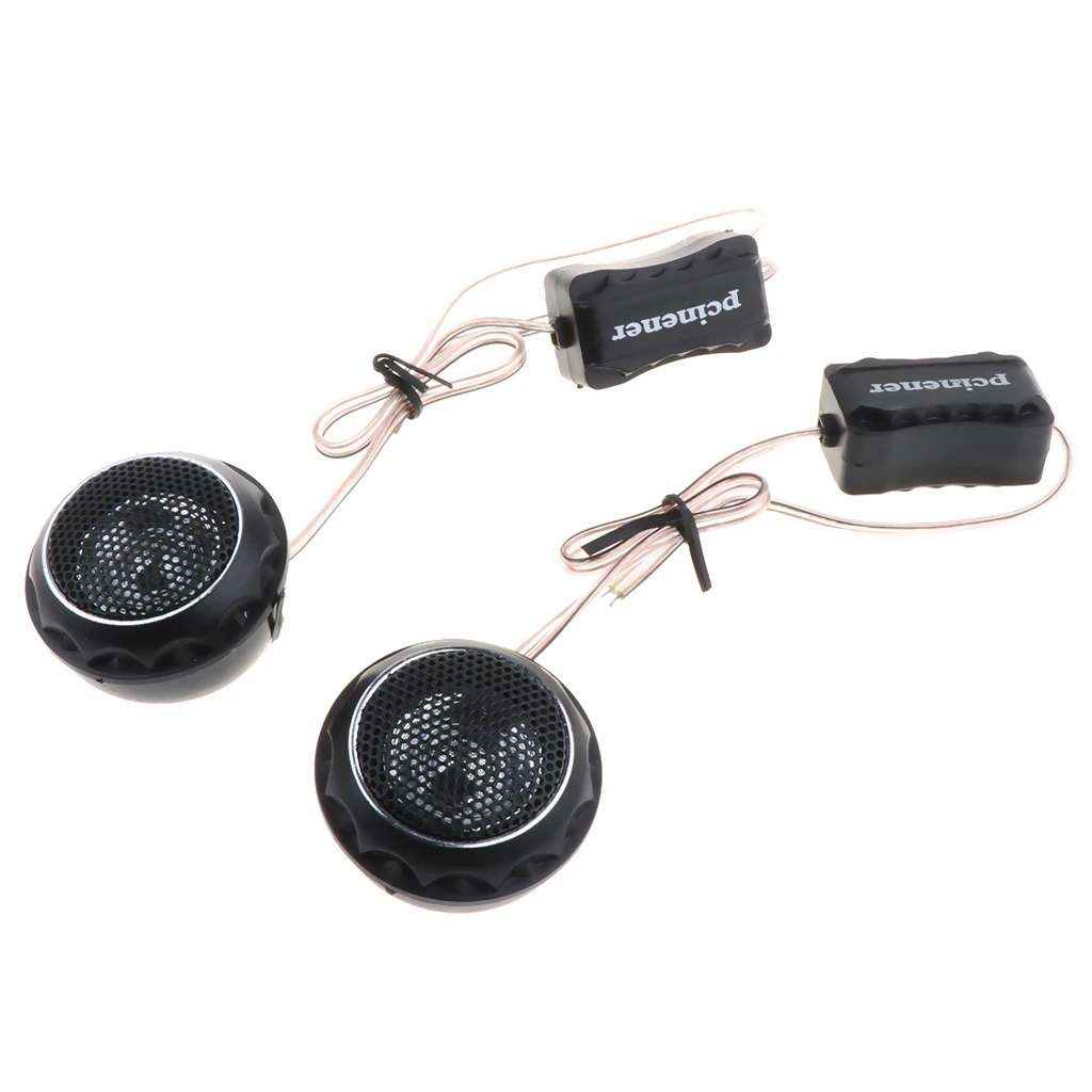 Car Stereo Speaker Tweeter Kit Lightweight Mini Dome 4 Ohm Smooth Treble Drivers for Speakers in the Car