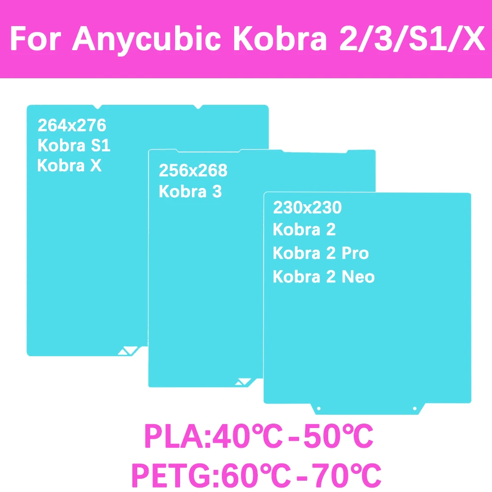 

Двусторонняя охлаждающая печатная платформа Glacier Cold для Anycubic Kobra 2 Neo Pro/Kobra 3 Combo/Kobra S1 Combo/Kobra X