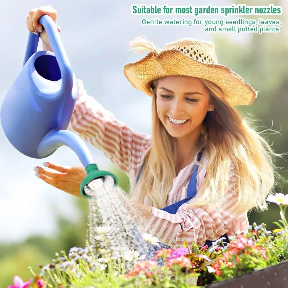 2 قطعة مسقاة مقاومة للصدمات رأس فوهة رش بلاستيكية متوافقة على نطاق واسع قابلة للتعديل موفرة للمياه حديقة غلاية الرش #4