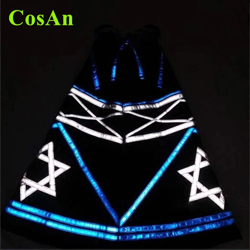

CosAn Ghost Dance Pants Fluorescent Reflective Street Dance Hip-hop Pants Night Cosplay Costume Flared Pants Reflection