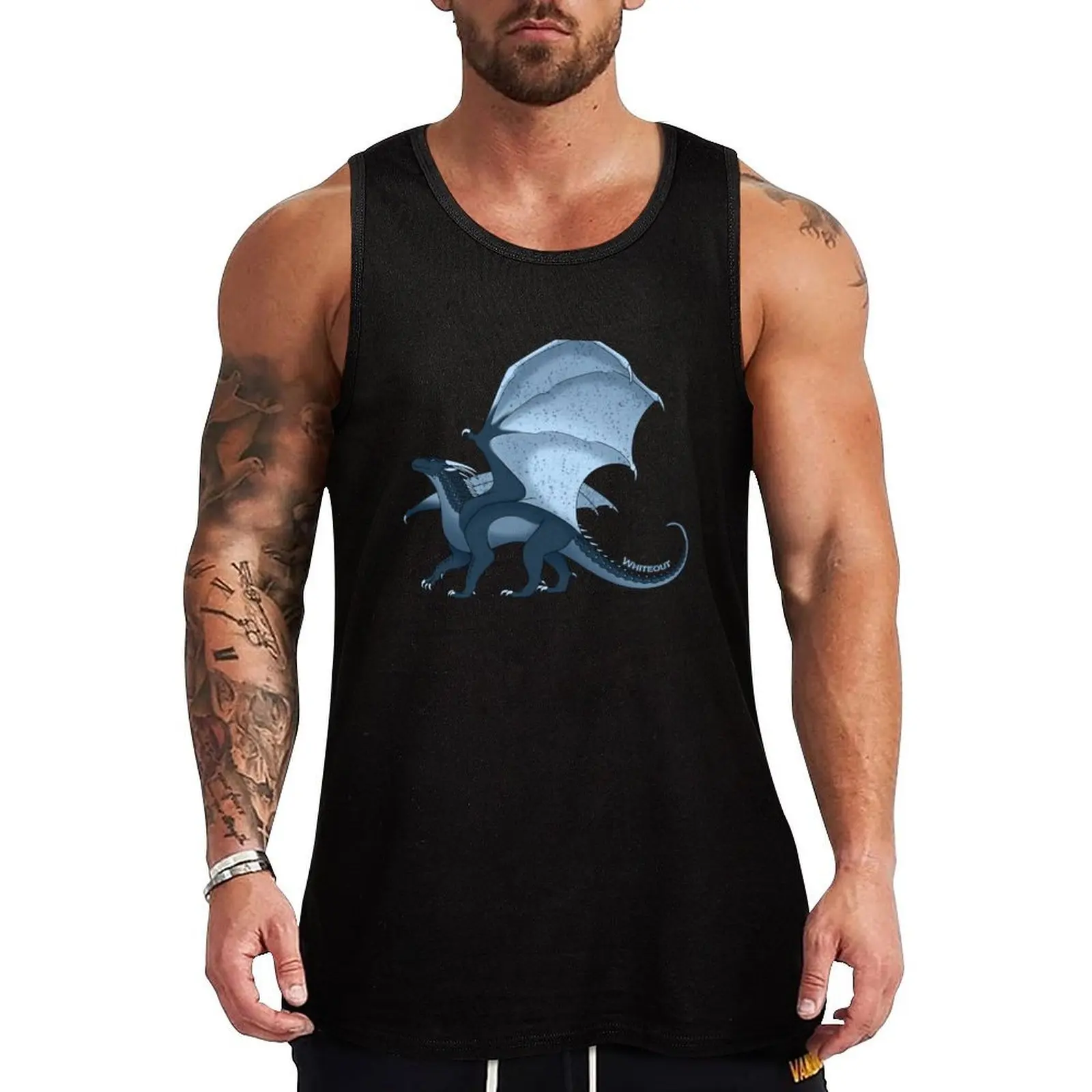 

Whiteout Tank Top Sleeveless Workout Tank Top Muscle Fit Gym Shirt
