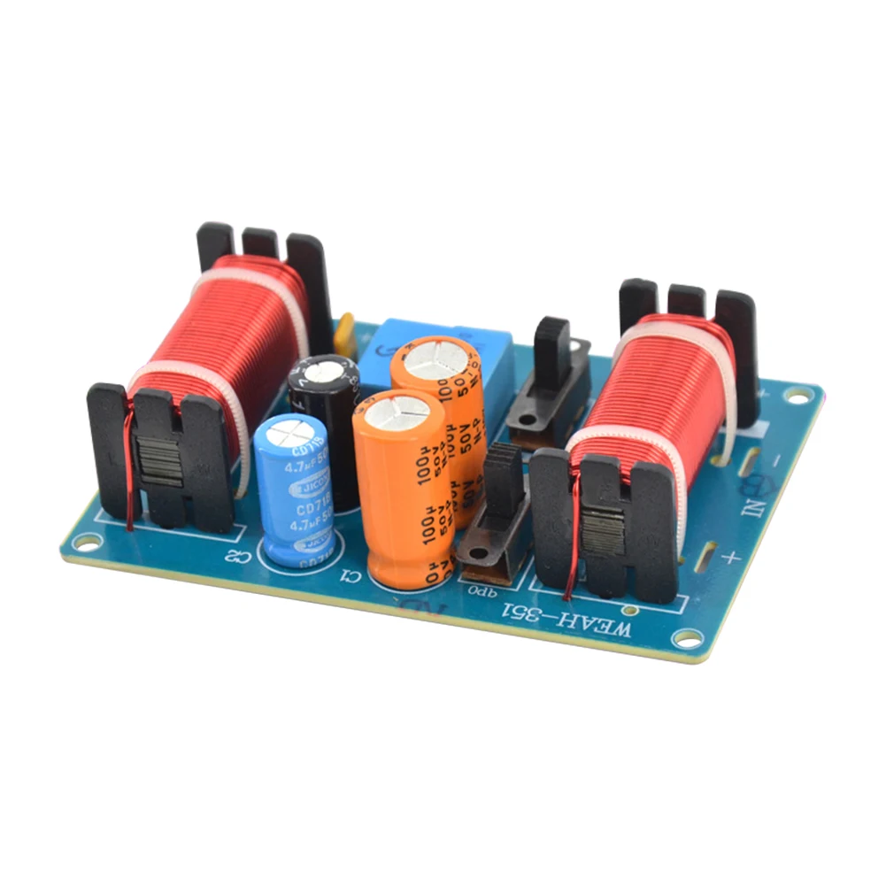 150W Speakers Filter Frequency Divider Treble Midrange Bass 3 Ways Speaker Filter Crossover Multi-segment Adjustable 50Hz-20KHz