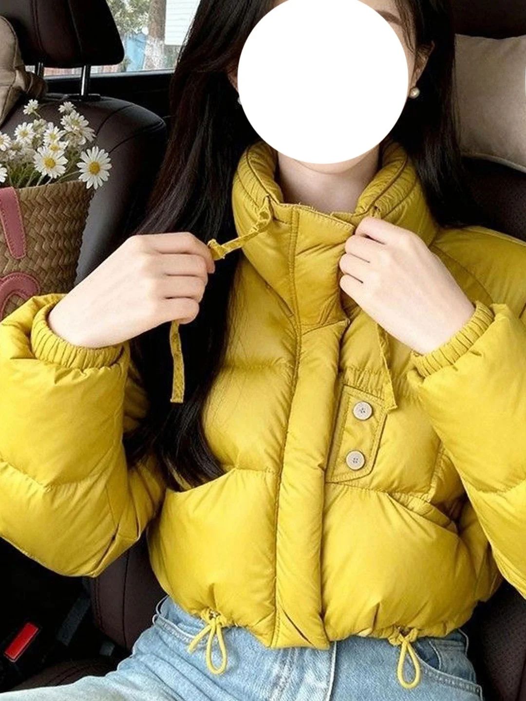 

Women's ort Cotton Jaet Winter Warm Stand Collar Bread Sle Coat Unique Attractive Cold Proof Outerwear Casual Loose Fit