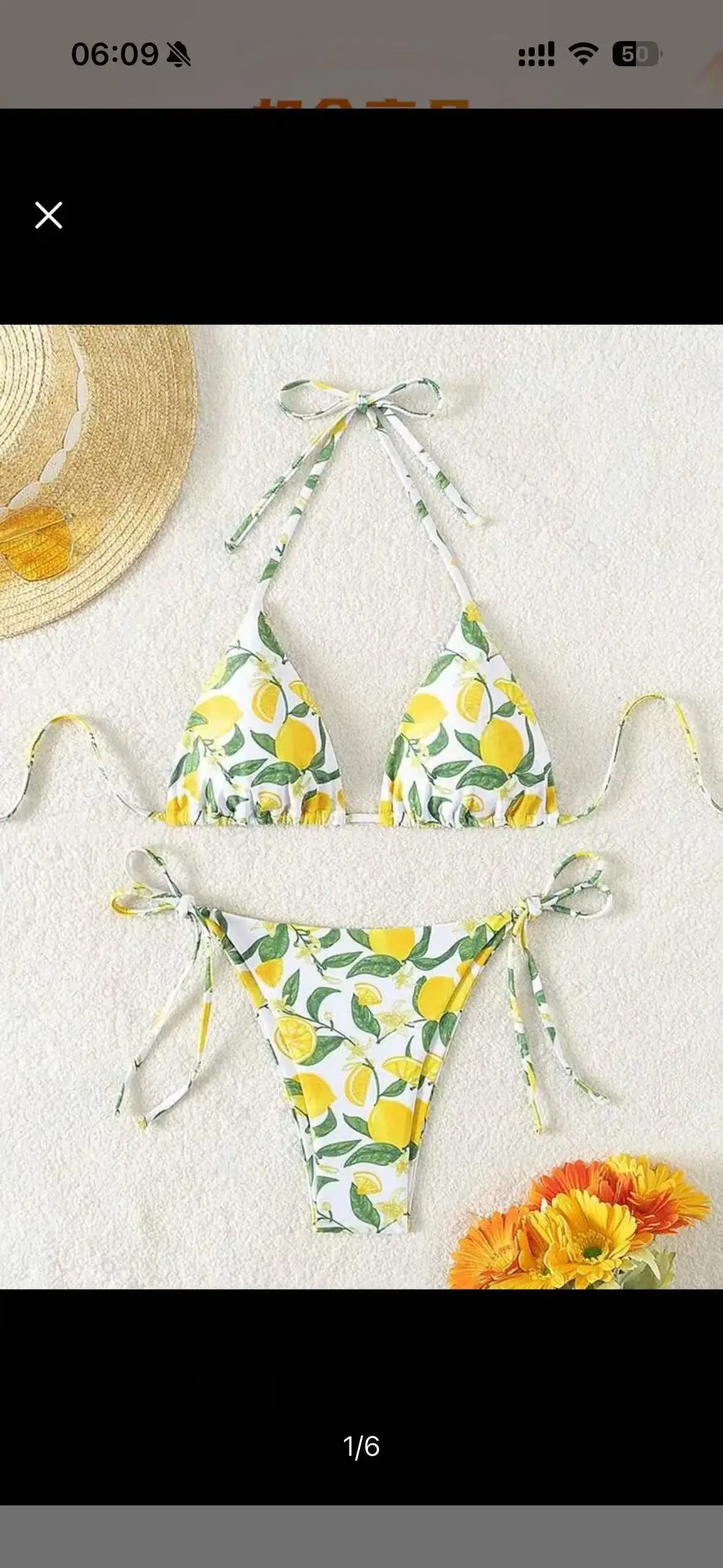 

Новый стильный купальник-бикини из двух частей с принтом, на шнуровке, с вырезом халтер, сексуальный и модный, для женщин