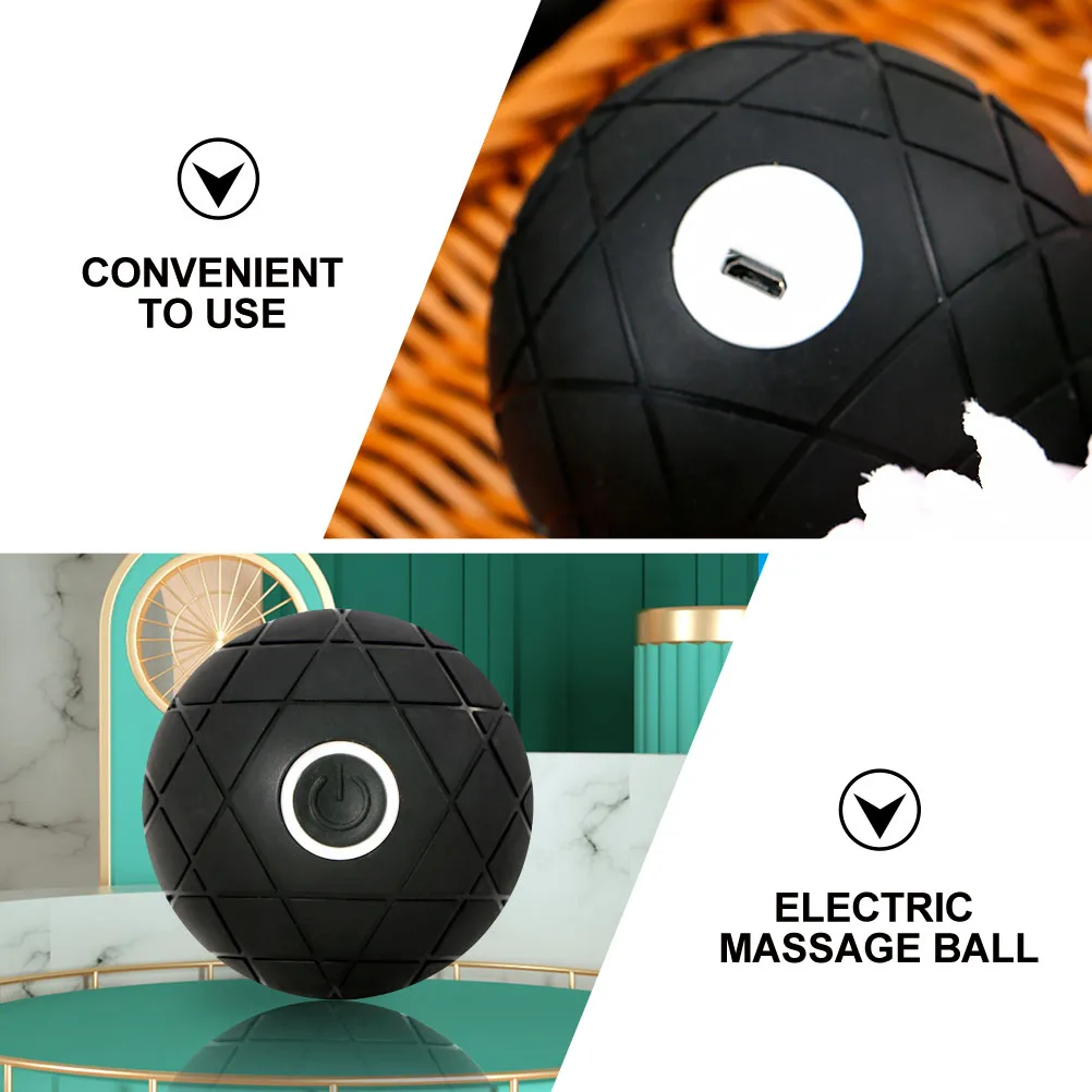 Electric Rechargeable Vibrating Massage Ball Yoga Ball for Effective Muscle Relaxation Deep Tissue Massage and Workout Recovery