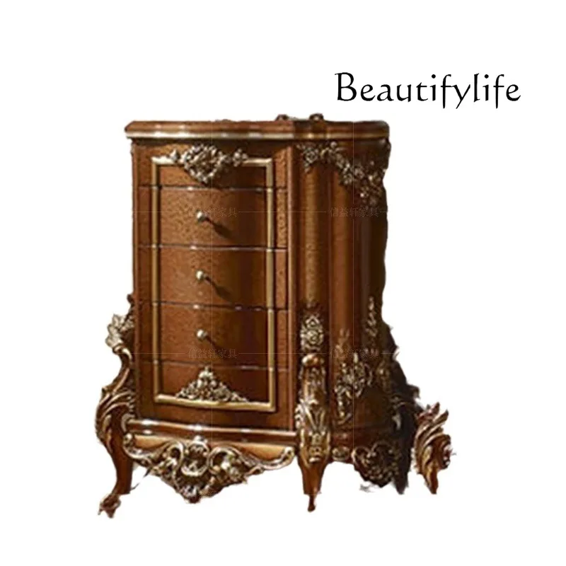 

Solid wood carving European wardrobe neoclassical bedroom large capacity storage cabinet high-end furniture