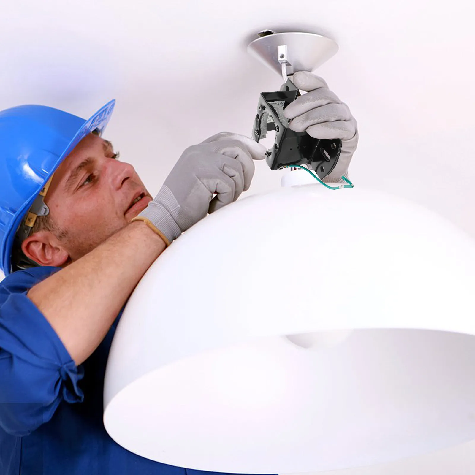 Universal Ceiling Fan Mounting Bracket Iron Construction Fan Fixing Mount for Light Fixtures DIY Enthusiasts Busy Professionals