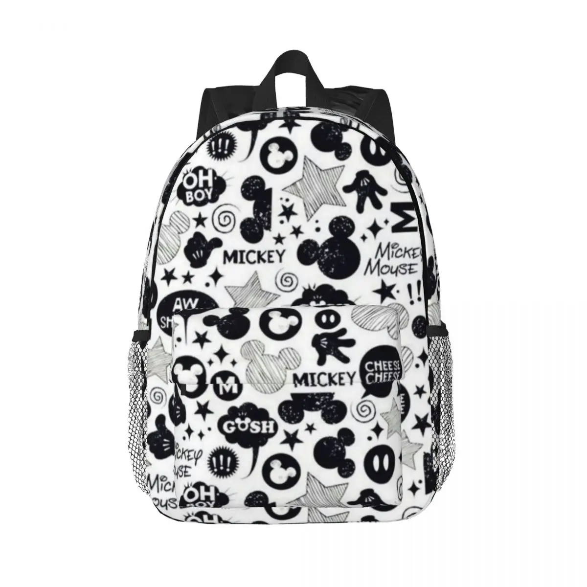 Mickey Mouse Compact 15-Inch Backpack - Stylish Lightweight Bag Perfect for Students and Commuters