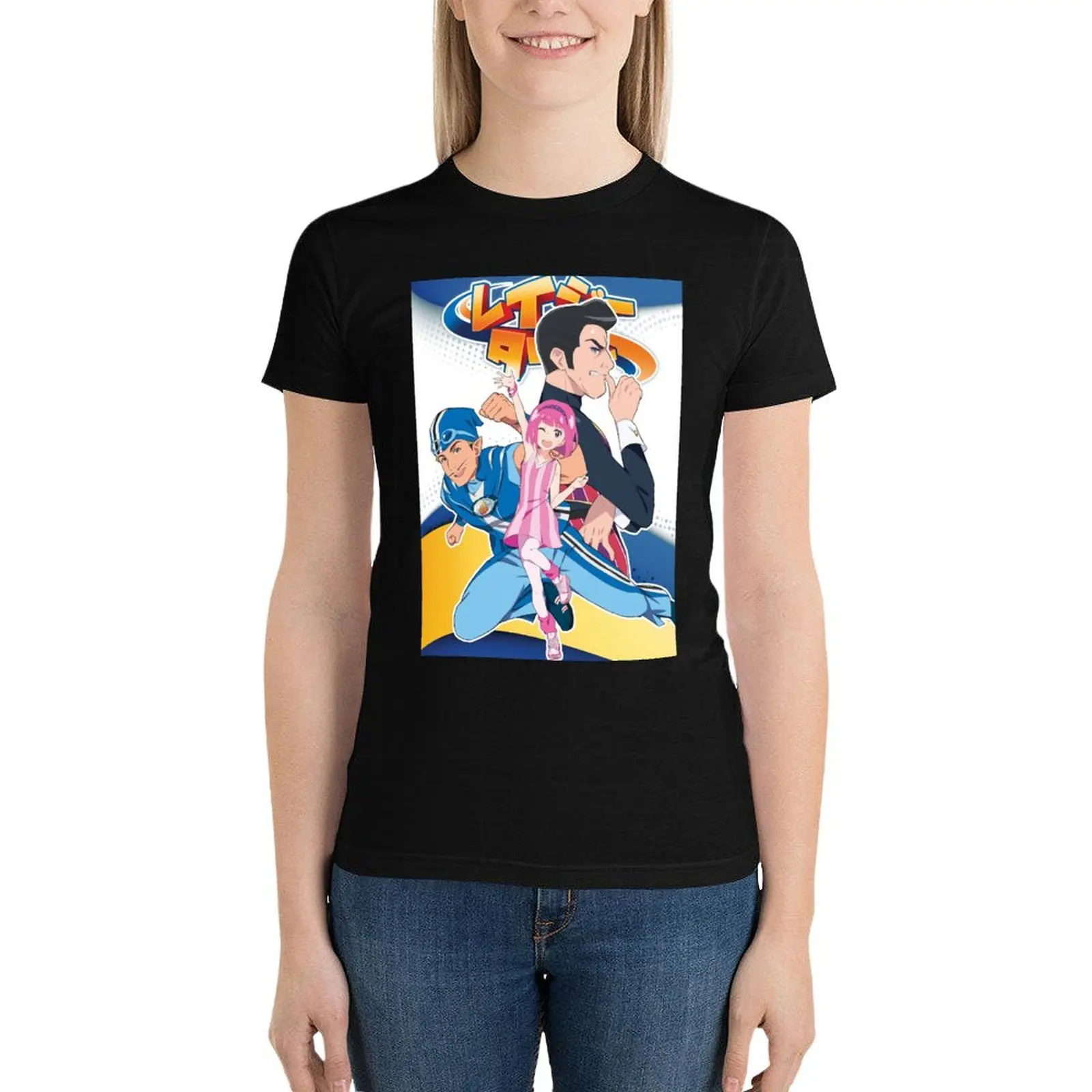 

lazytown T-Shirt cute tops cute clothes animal print shirt for girls female tshirts for Women