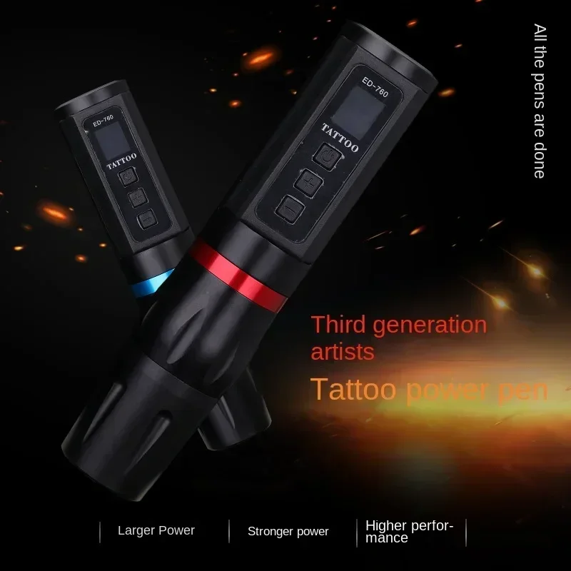 Processing Customized Charging Tattoo Pen New Battery Motor Tattoo Machine Wireless Power Tattoo Pen