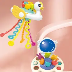 Милые мягкие силиконовые НЛО, тянущая веревка, детские развивающие игрушки, развивающие сенсорные игрушки для прорезывания зубов, детские игрушки, детские игрушки Монтессори