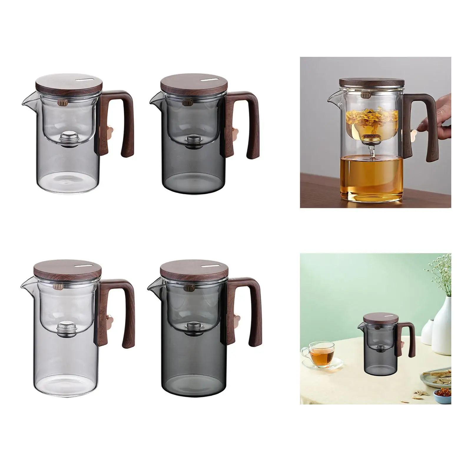 Glass Tea Pot with Removable Infuser for Tea Lovers Gift Hotel Household