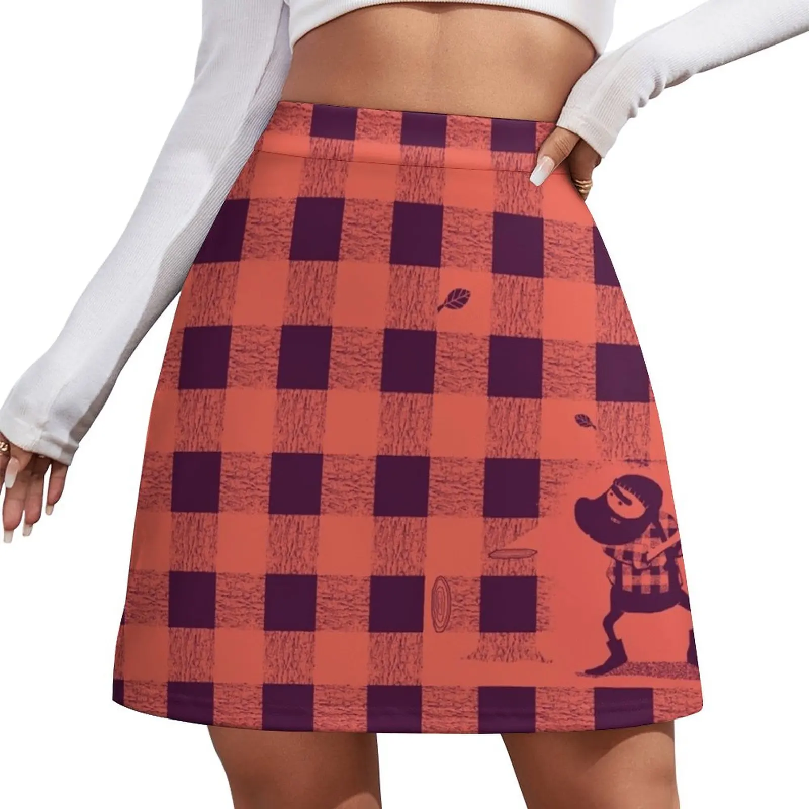 

Almost a lumberjack pattern Mini Skirt girls skirt elegant dresses for women Womens dresses