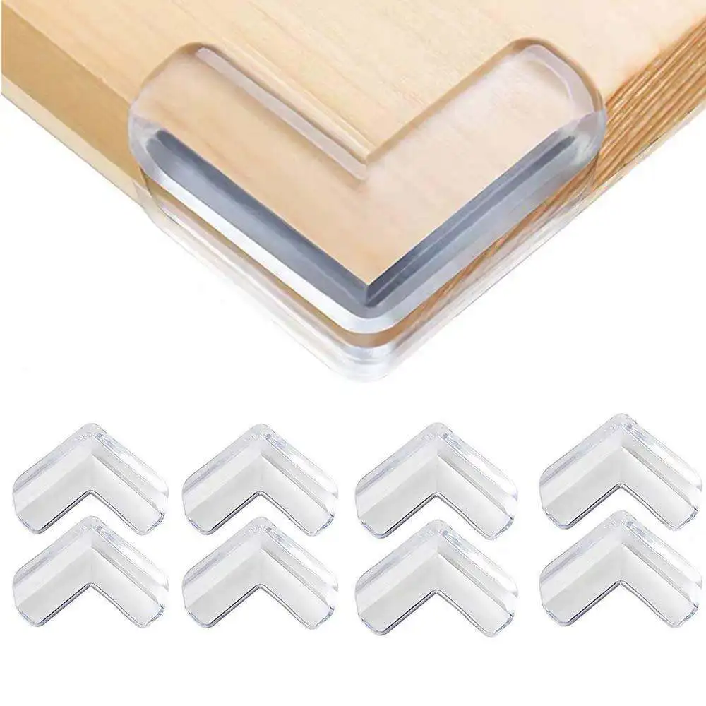 10PCS Transparent Anti Collision Angle PVC Pad Child Safety Corner Guard Baby Collision Proof Protector Table Corner