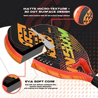 INSUM Padel Racket Lightweight Padel Tennis Racquets With Diamond Shape & Anti-Vibration System Suitable For Beginner To Advance 2