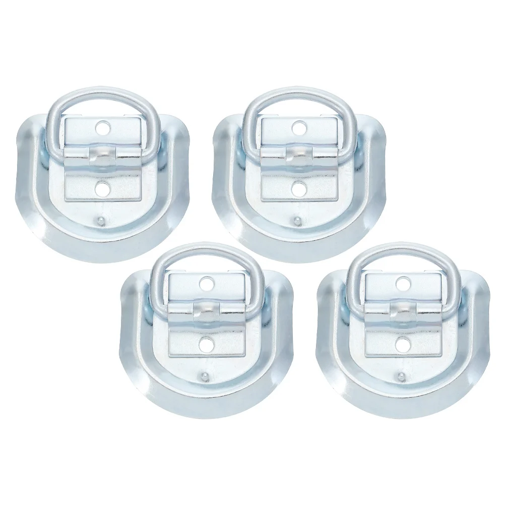 4 قطعة D حلقة التعادل أسفل مرساة الثقيلة الفولاذ المقاوم للصدأ مقطورة مرساة جلد خواتم اكسسوارات النقل