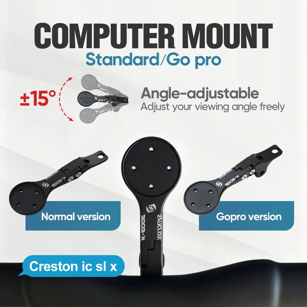 Computerhalterung aus Aluminiumlegierung für Syncros Fraser oder Creston IC Cockpits GoPro/Garmin/Bryton/Wahoo Halterung – Detail 4