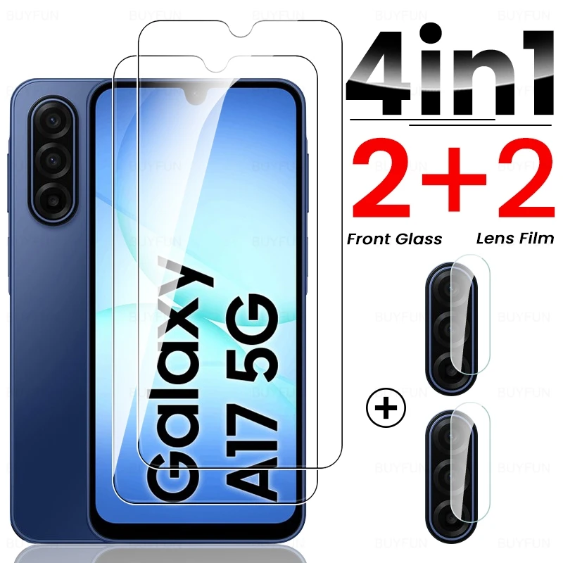 8in1 9H Gehärtetes Glas Displayschutzfolie für Samsung Galaxy A17 5G 4G HD Kameralinsen-Schutzglas für Samsung A17 A16 A26 – Detail 3