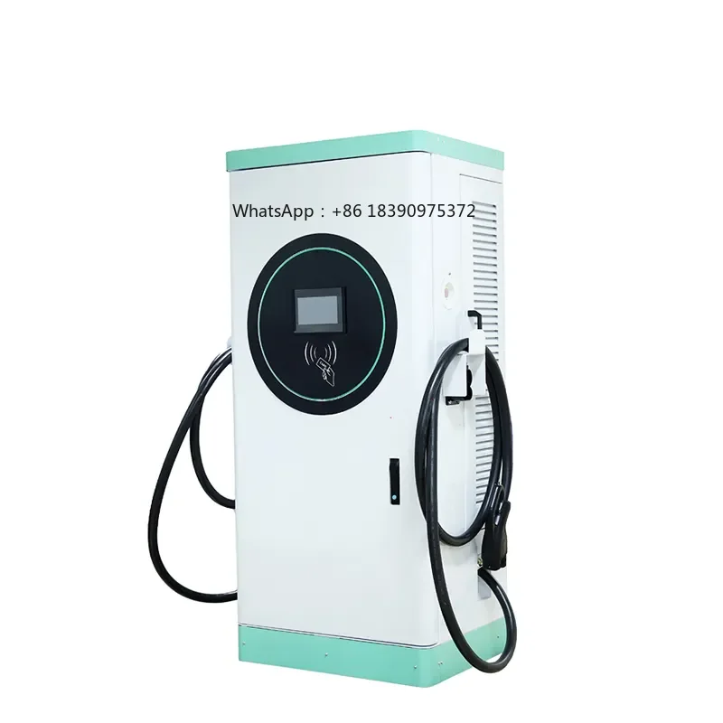 180KW CCS2 OCPP Commercial Electric Vehicle DC Charging Station EV Charger Pile IP54 CE Certified 5M Cable