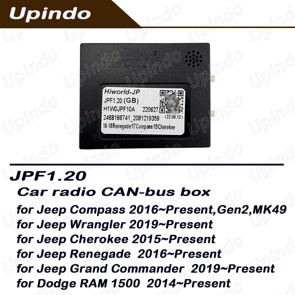Car Radio CAN-bus Box Adapter Android Head Unit for Jeep Dodge Cherokee Renegade Compass Wrangler Grand Commander RAM 1500