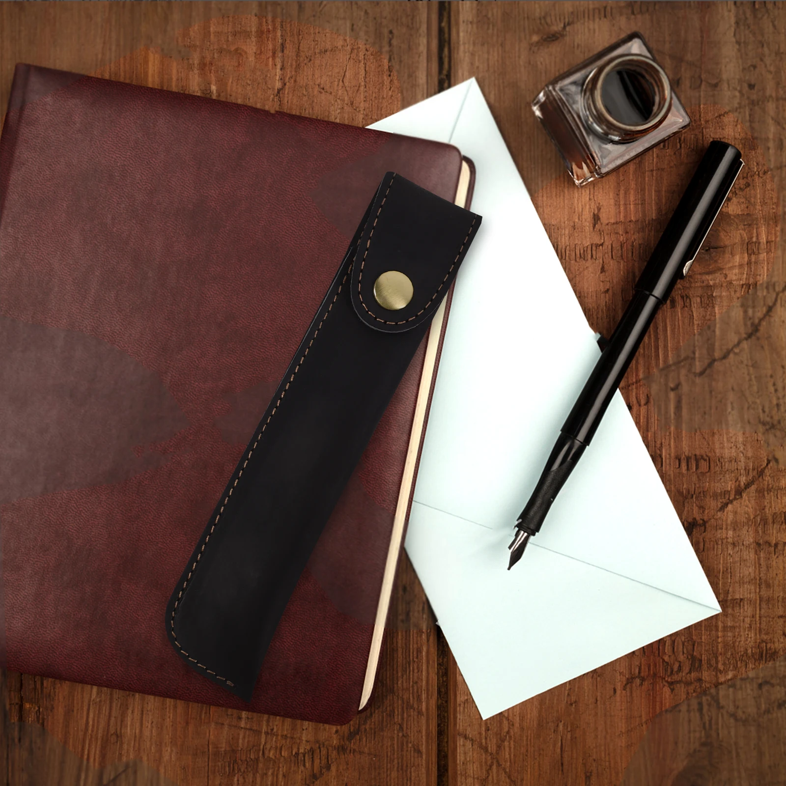 

Sleeve Portable Pouch Bag For Fountain Ballpoint Pens Compact Design Protects Against Scratches Stains Easy Insert